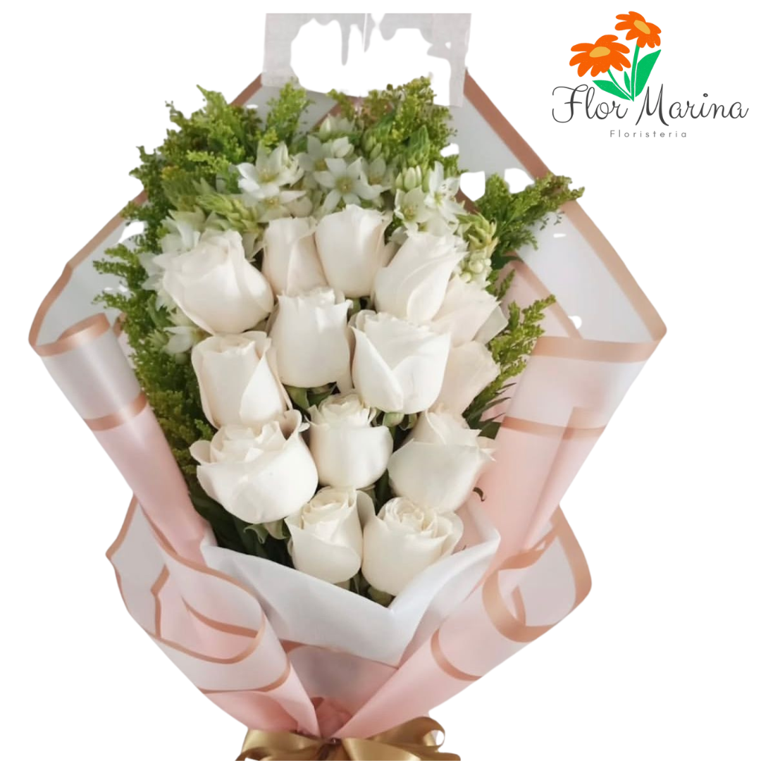 Ramilletes De Rosas Blancas