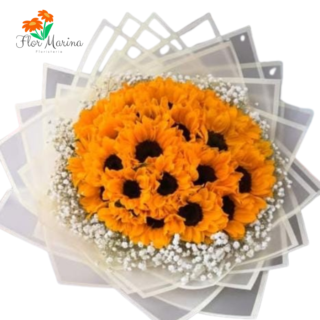 Ramillete Sol Eterno De Girasoles X30