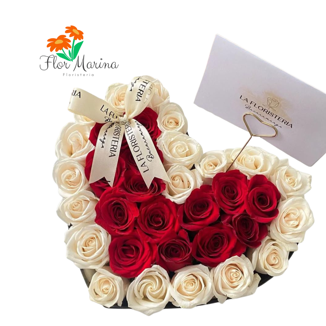 Caja De Rosa Latido Florar