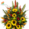 Arreglo De Girasoles, Rosa Y Heliconias, Huerto Encantado