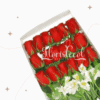Caja con 18 Rosas Rojas